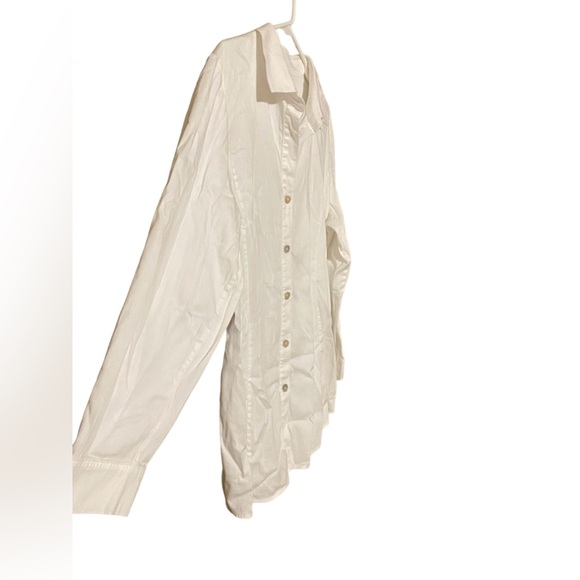 Chicos Additions Button Up Top Size 3 Extra Large XL White Collared Long Sleeve - Picture 14 of 16